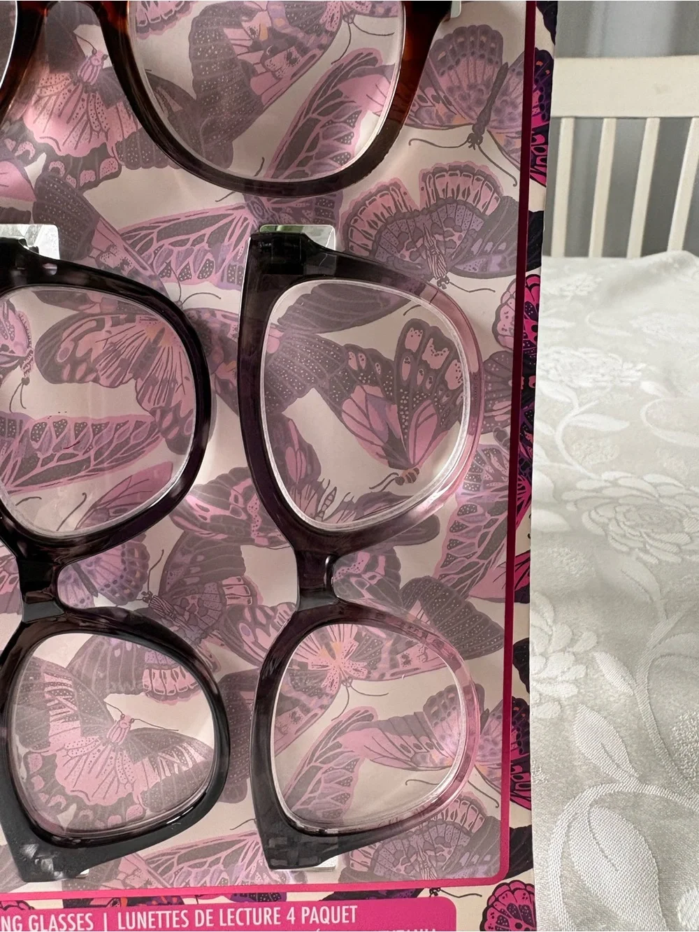 Betsey Johnson +2.50 4-Pack Reading Glasses in Tortoiseshell & Black New